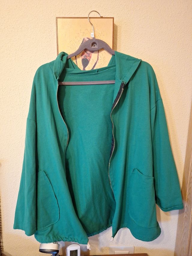 Chaqueta sudadera verde