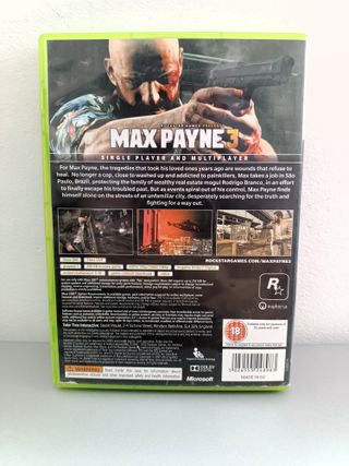 Juego Max Payme 3, Xbox 360