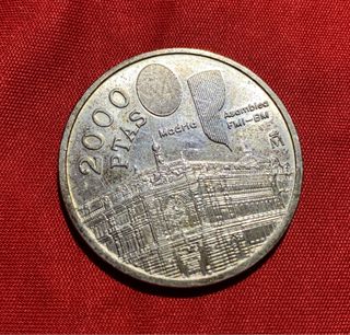 Moneda 2000 pesetas plata 1994 madrid