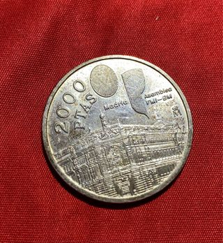 Moneda 2000 pesetas plata 1994 madrid