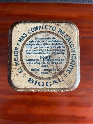 Bote antiguo medicamento BIOCAL