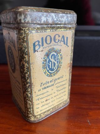 Bote antiguo medicamento BIOCAL