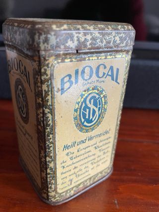 Bote antiguo medicamento BIOCAL