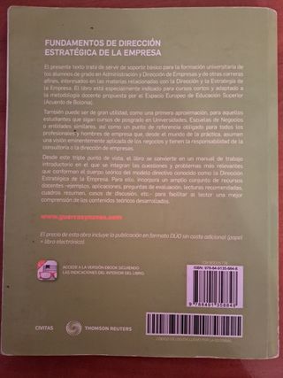 Fundamentos de dirección estratégica de la empresa (Papel + e-book)