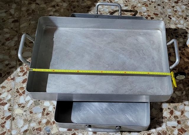 2 bandejas 60 cm acero inoxidable 