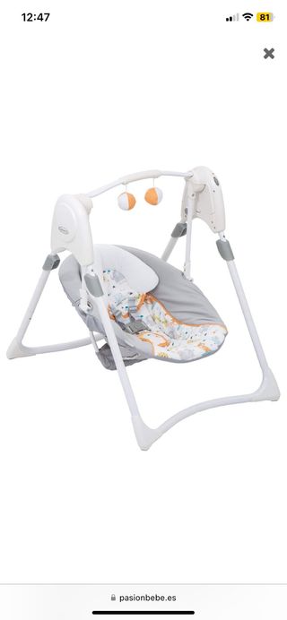 Columpio Graco Slim Spaces Linus para bebé