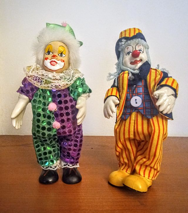 MUÑECO / MUÑECA PAYASO COLECCIÓN DE CUERDA