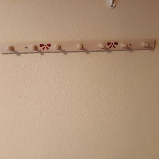 Lote Percheros de pared pintados a mano