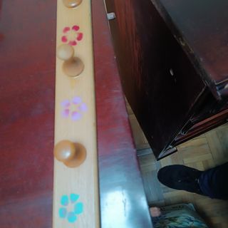 Lote Percheros de pared pintados a mano