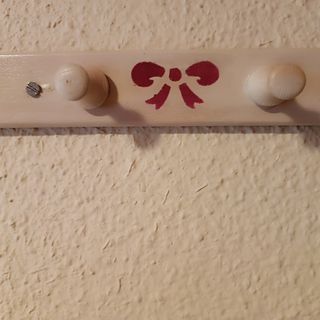 Lote Percheros de pared pintados a mano