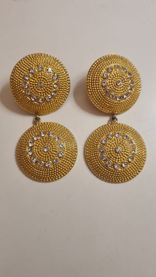 Pendientes dorados vintage 