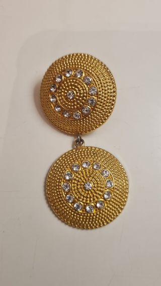 Pendientes dorados vintage 