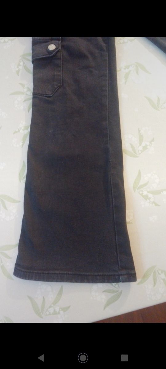 Jeans neri, ZARA, 8 anni-128 cm