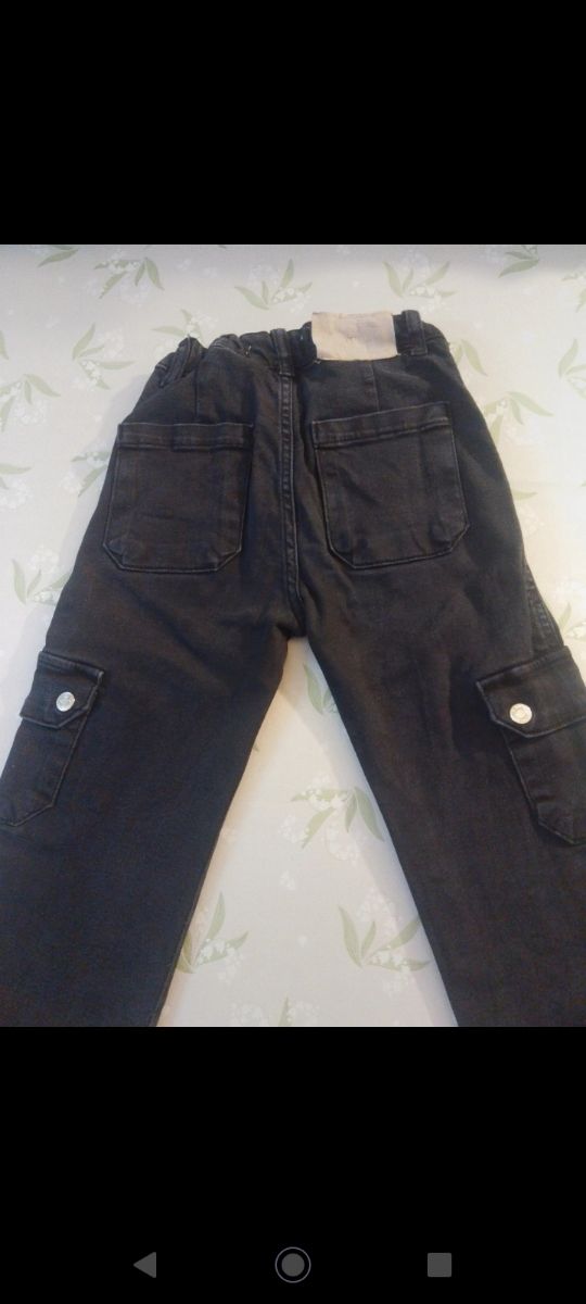 Jeans neri, ZARA, 8 anni-128 cm