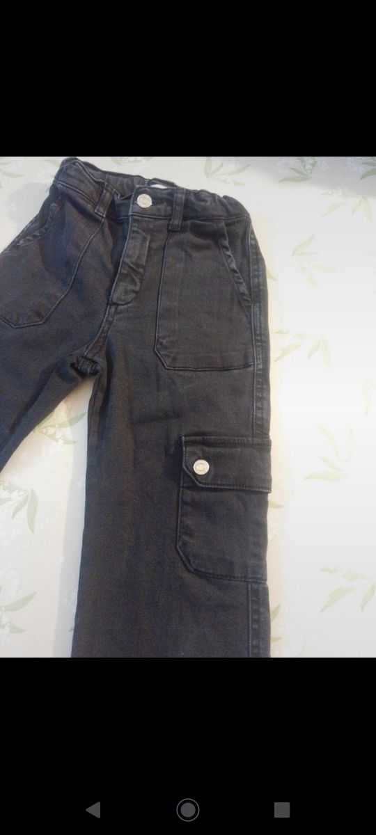 Jeans neri, ZARA, 8 anni-128 cm