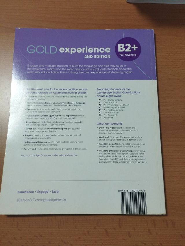 Gold Experience 2nd Edition B2+ Students' Book