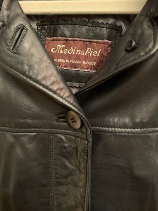 Chaqueta de cuero negra”Medina piel”