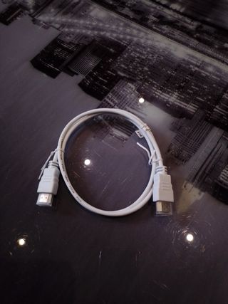Cable HDMI fino  blanco 1 metro 