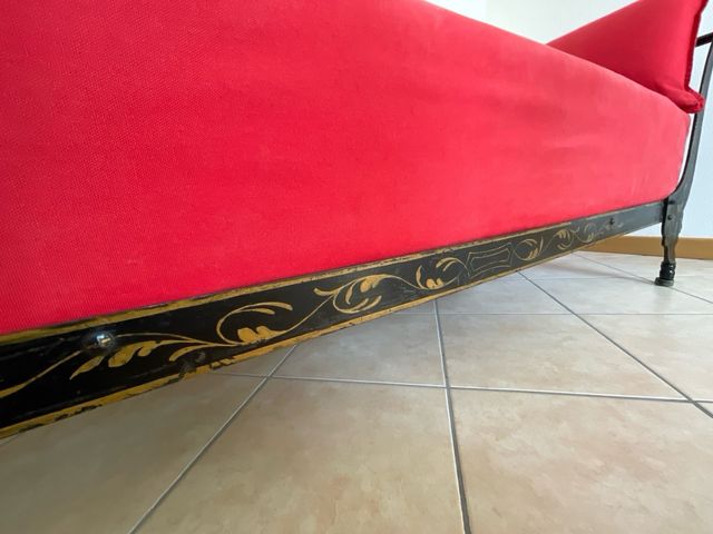 Divano dormeuse in ferro battuto