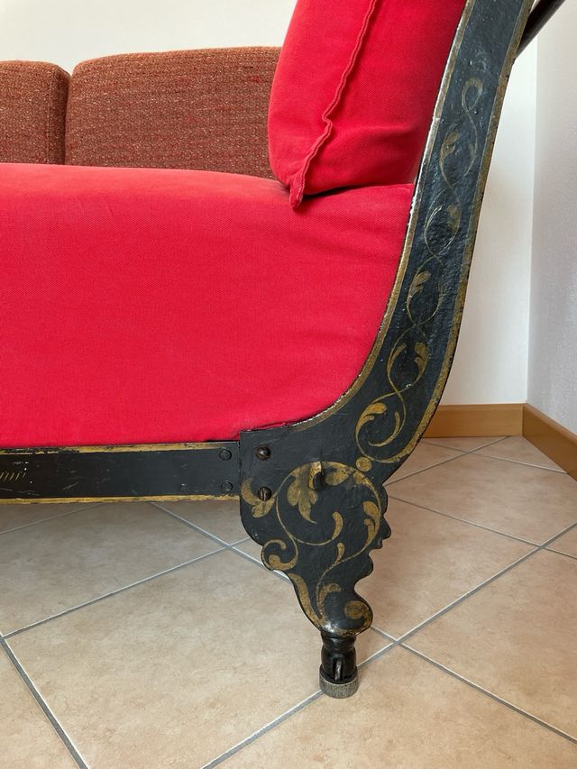 Divano dormeuse in ferro battuto