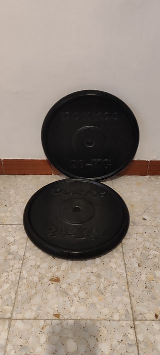 Discos de hierro de 20 kg