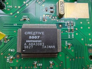 Tarjeta de sonido retro