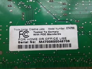 Tarjeta de sonido retro