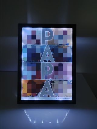 Cuadro Papa Con LUZ