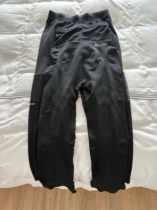 3 pantaloni termici taglie 12 e 10 anni