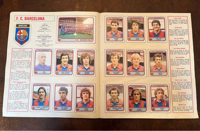 Álbum.Fúlbol 82 .Primera y segunda división.