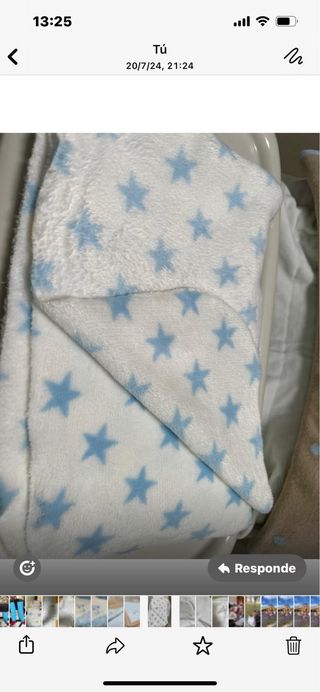 Mantas bebes y funda cuna 