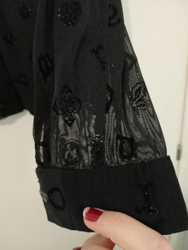 Camicia trasparente Rocco barocco