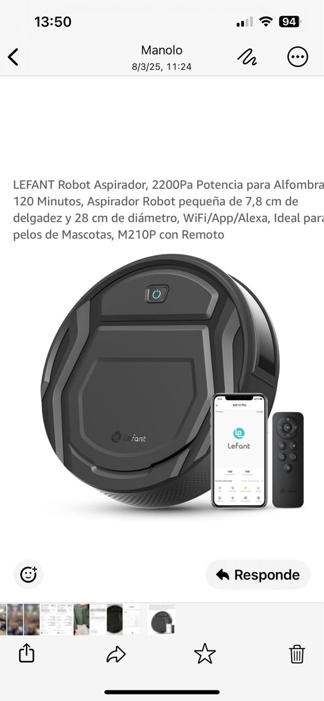 ROBOT ASPIRADOR LEFANT