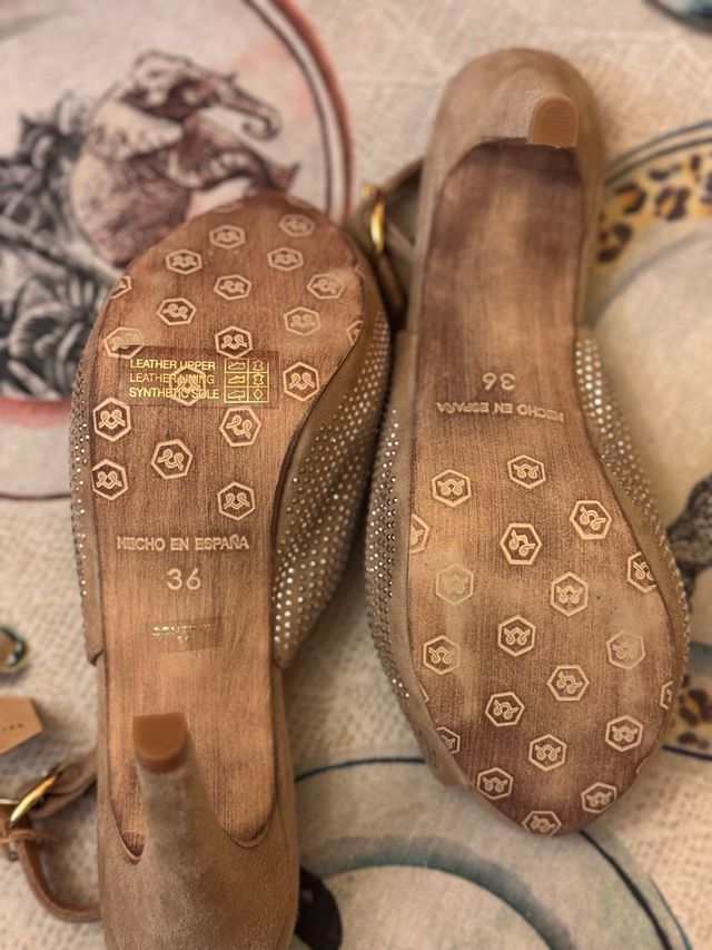 Sandalias elegantes piel