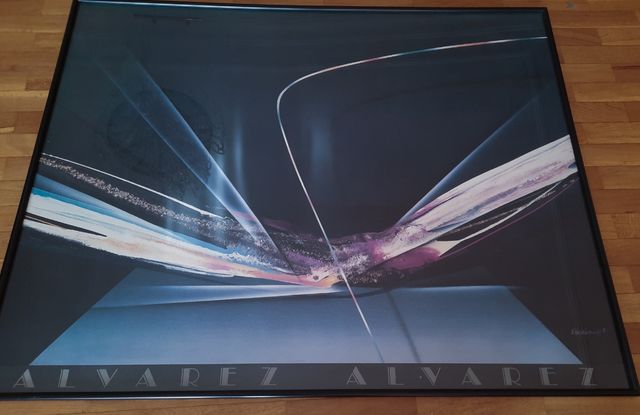 Cuadro abstracto lámina Elba Alvarez