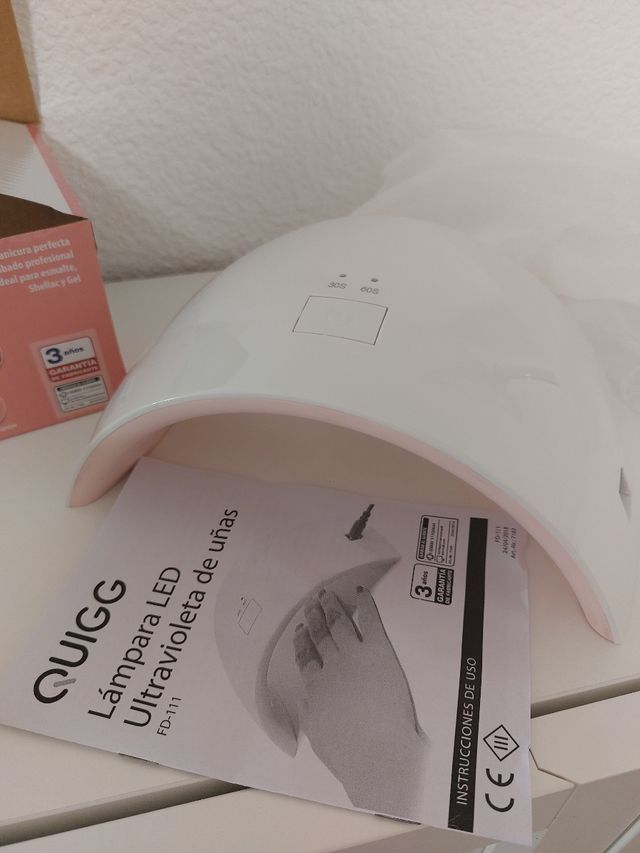 Lámpara led ultravioleta de uñas