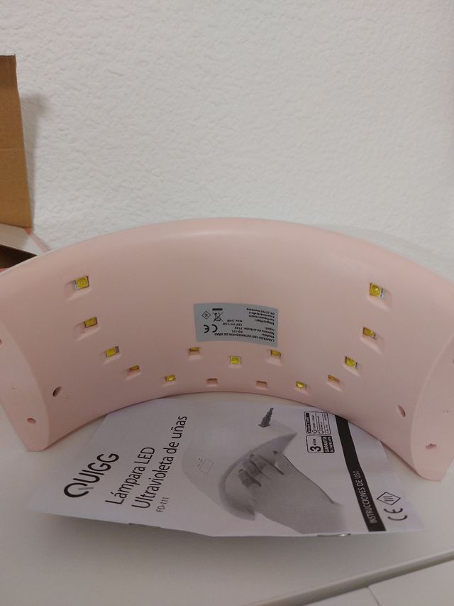 Lámpara led ultravioleta de uñas