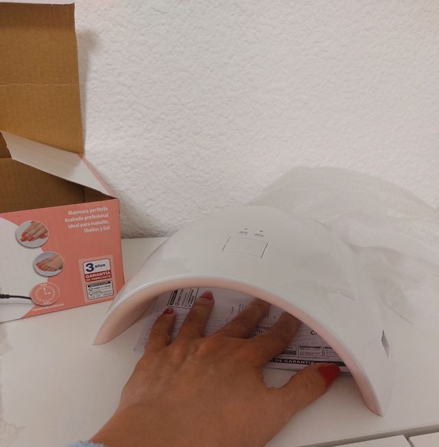 Lámpara led ultravioleta de uñas