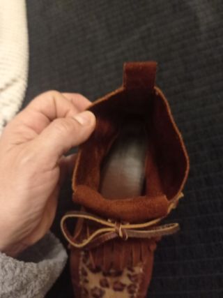 Botines marrones con estampado leopardo