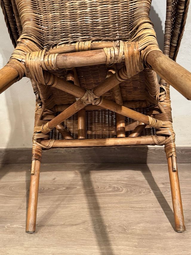 Sillas terraza ratán/bambú