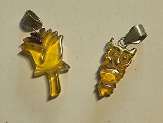 Colgantes ámbar mexicano