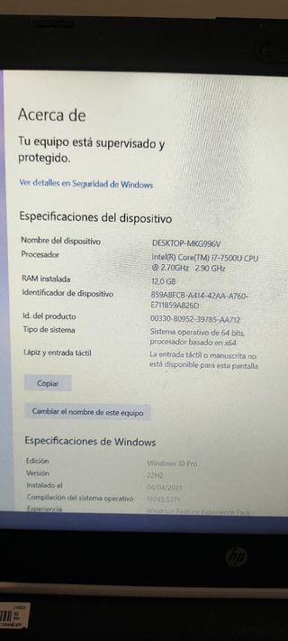 Portátil HP 71025