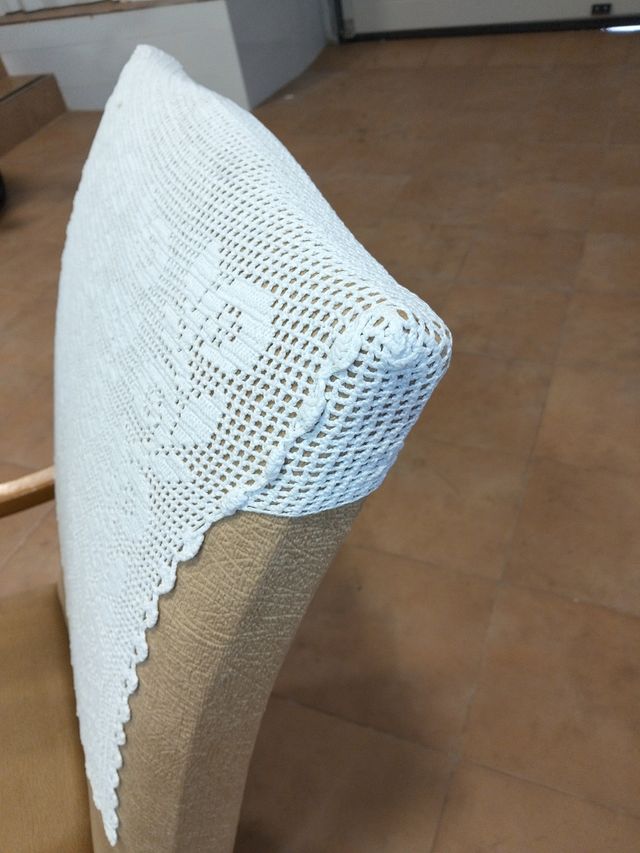 Tapete de ganchillo para sofas y mecedor