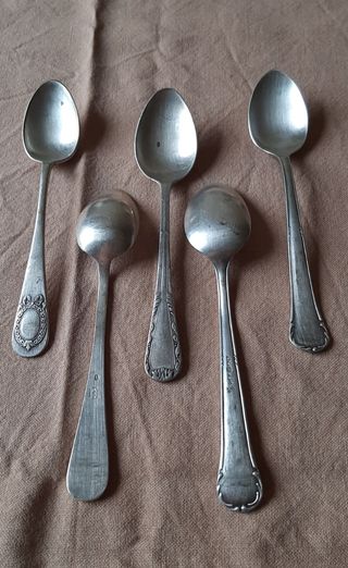 Cubiertos de alpaca antiguos