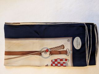 Foulard vintage HERMÈS in seta multicolore