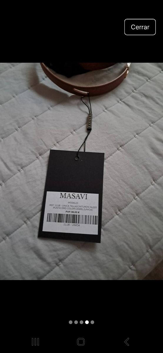 Cinturon camel masavi