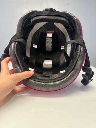 Casco bici rosa niña
