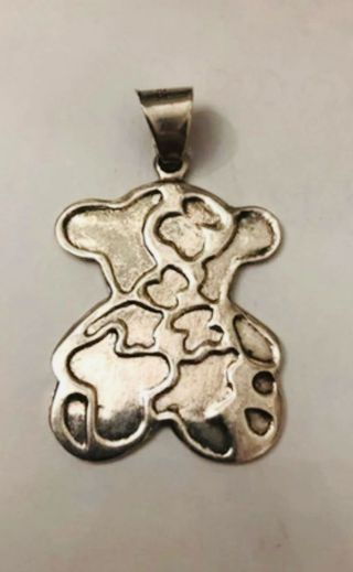 Colgante Osito plata de ley