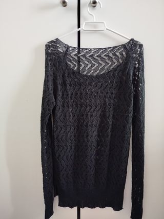 Camiseta calada mujer