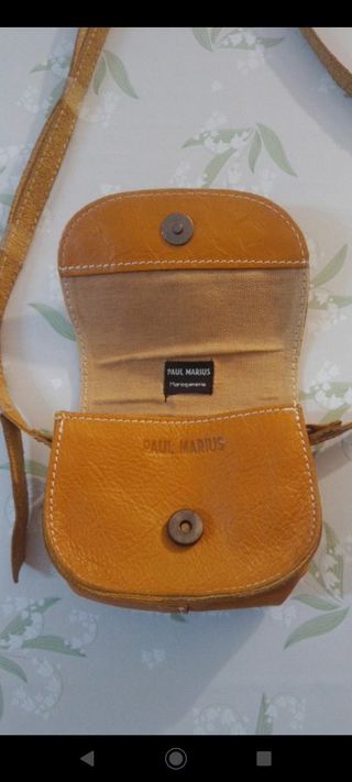 Bolso de CUERO auténtico - PAUL MARIUS - SIN USAR